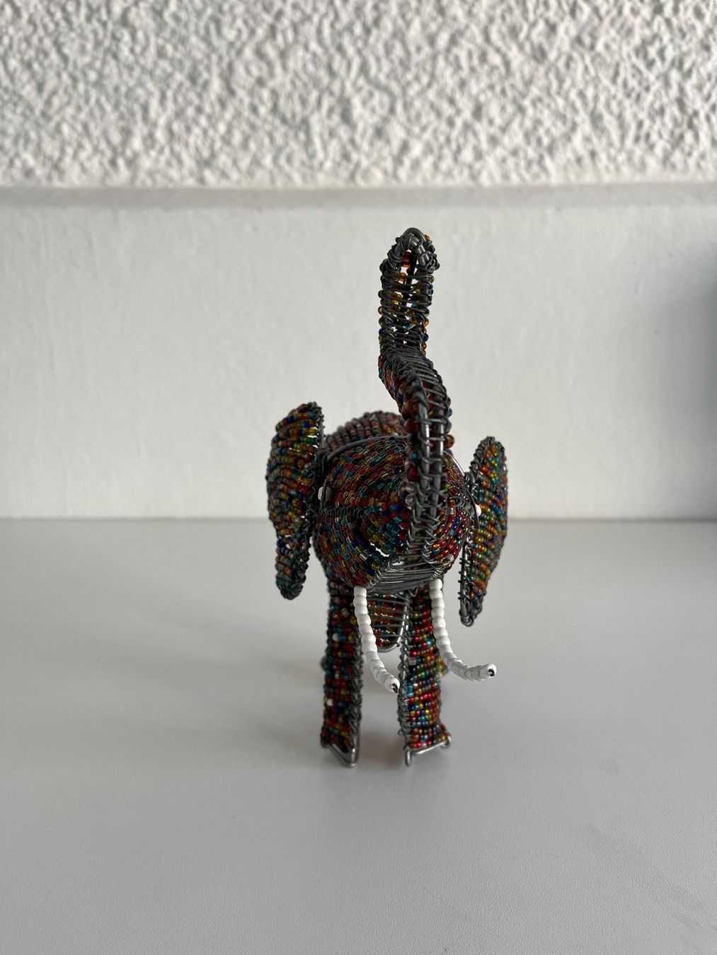 Statuette: Elefant aus Metalldraht mit Steckperlen – Usato da Wetzikon ZH venduto da seli03 3