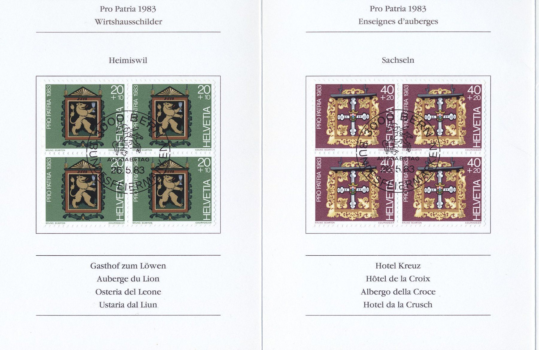 Tutti i francobolli: Lot 5 diverse Belege 1966-93 – Usato da Nesslau venduto da zueri6 4