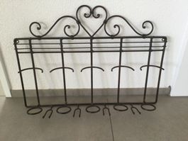 Tolles massives Weinregal für Wand / Vintage / braun