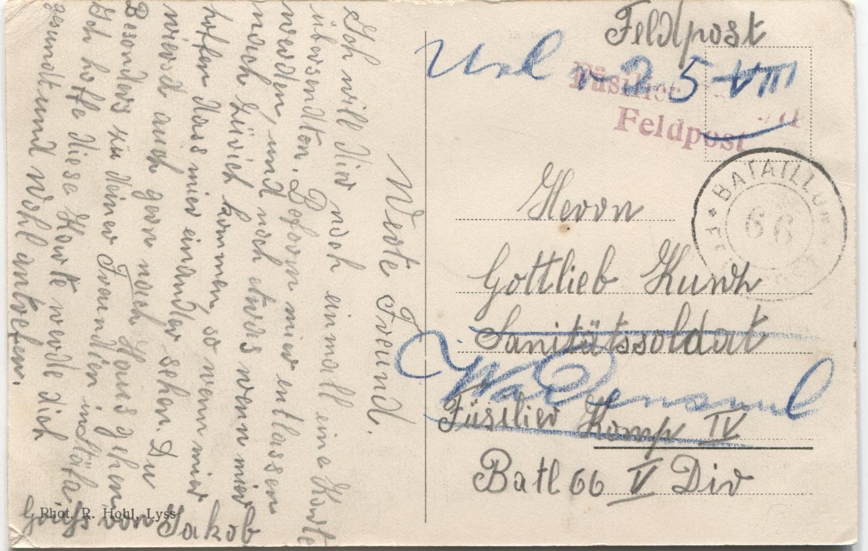Ansichtskarten: LANDWIRTSCHAFT/ACKERBAU 1915 Roggenburg BL – Gebraucht aus Wil SG von Clanx 1