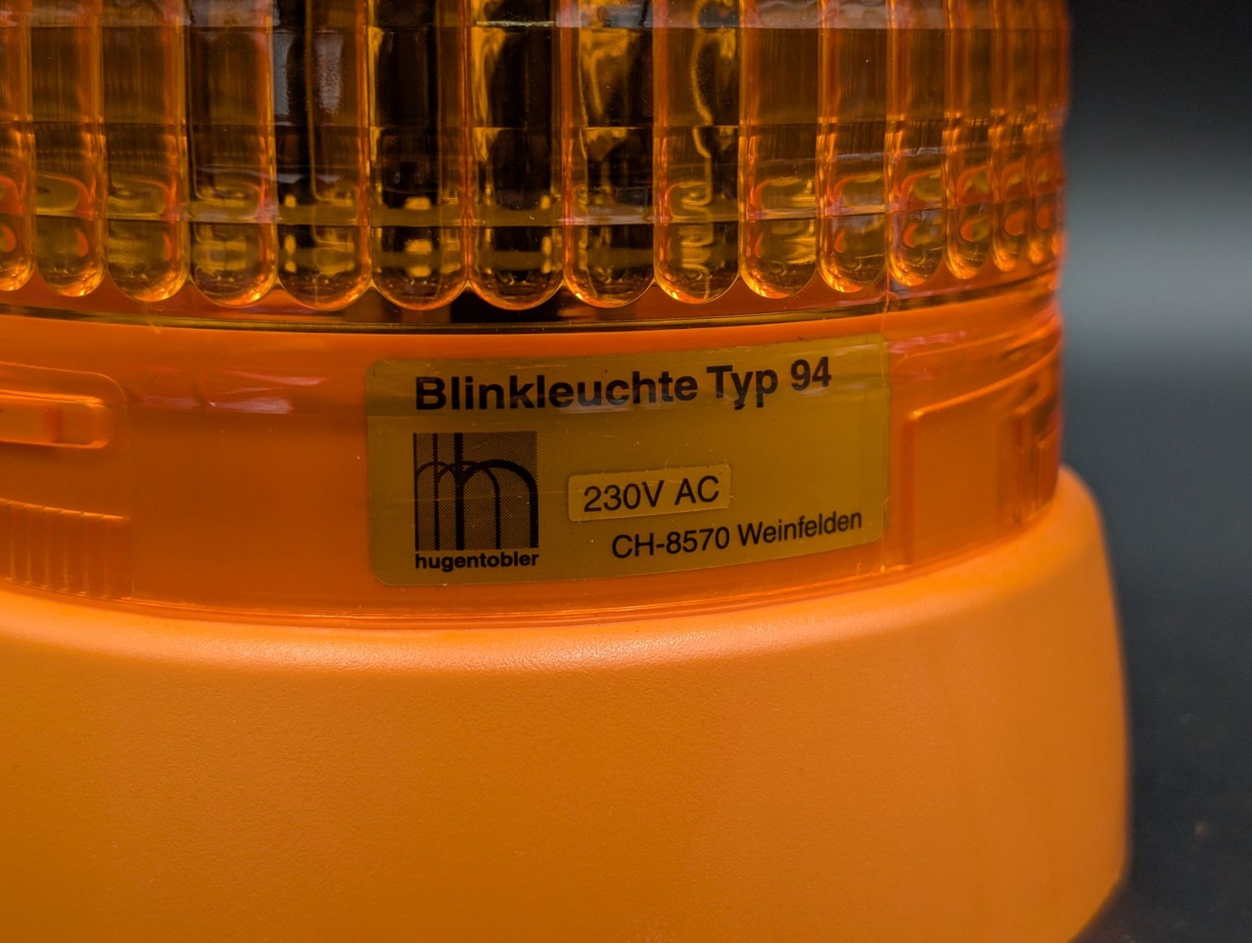Lampade: Orange Rundumleuchte Warnblinklicht Drehlicht 220V – Nuovo (secondo la descrizione) da Winterthur venduto da Hint17 1