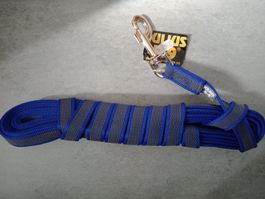 Hunde Schleppleine gummiert Supergrip 6m blau K9