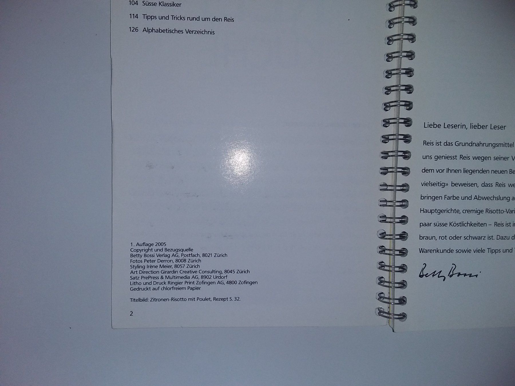Libri: Betty Bossi Reis Küche – Nuovo (secondo la descrizione) da Wildensbuch venduto da Mangosteen7 1