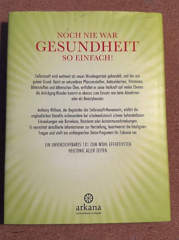 Libri: Buch "Sellerie Saft" von Athony William – Usato da Weisslingen venduto da Cy 1