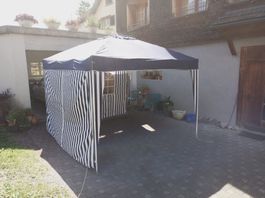 Pavillon, Partyzelt 3x3 Meter mit 4 Seitenteilen