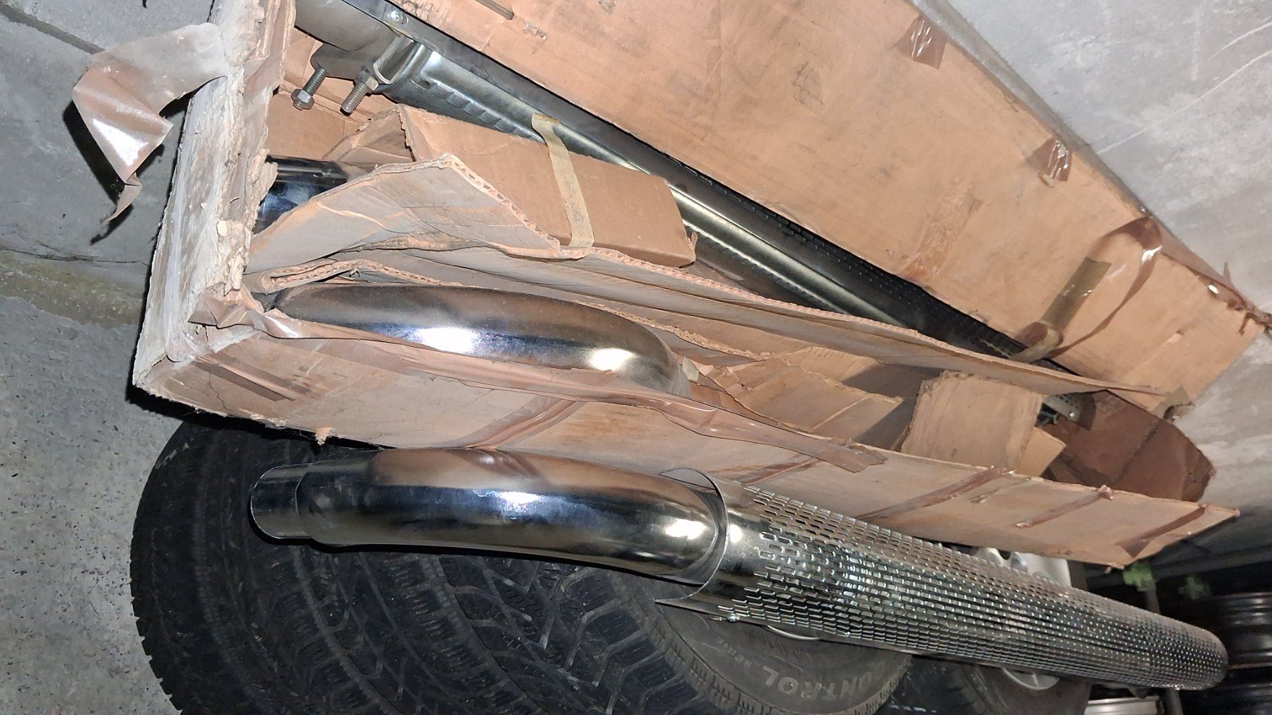 Auspuffanlagen: Sidepipes Auspuff – Neu (gemäss Beschreibung) aus Höri von Ul 1
