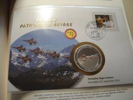 Medaillenbri Patrouille Suisse, 2011 Formation Roger Federer