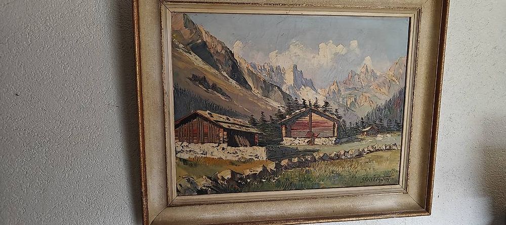 Peintures à L'huile De Girafe Peintes à La Main - Art Mural élégant