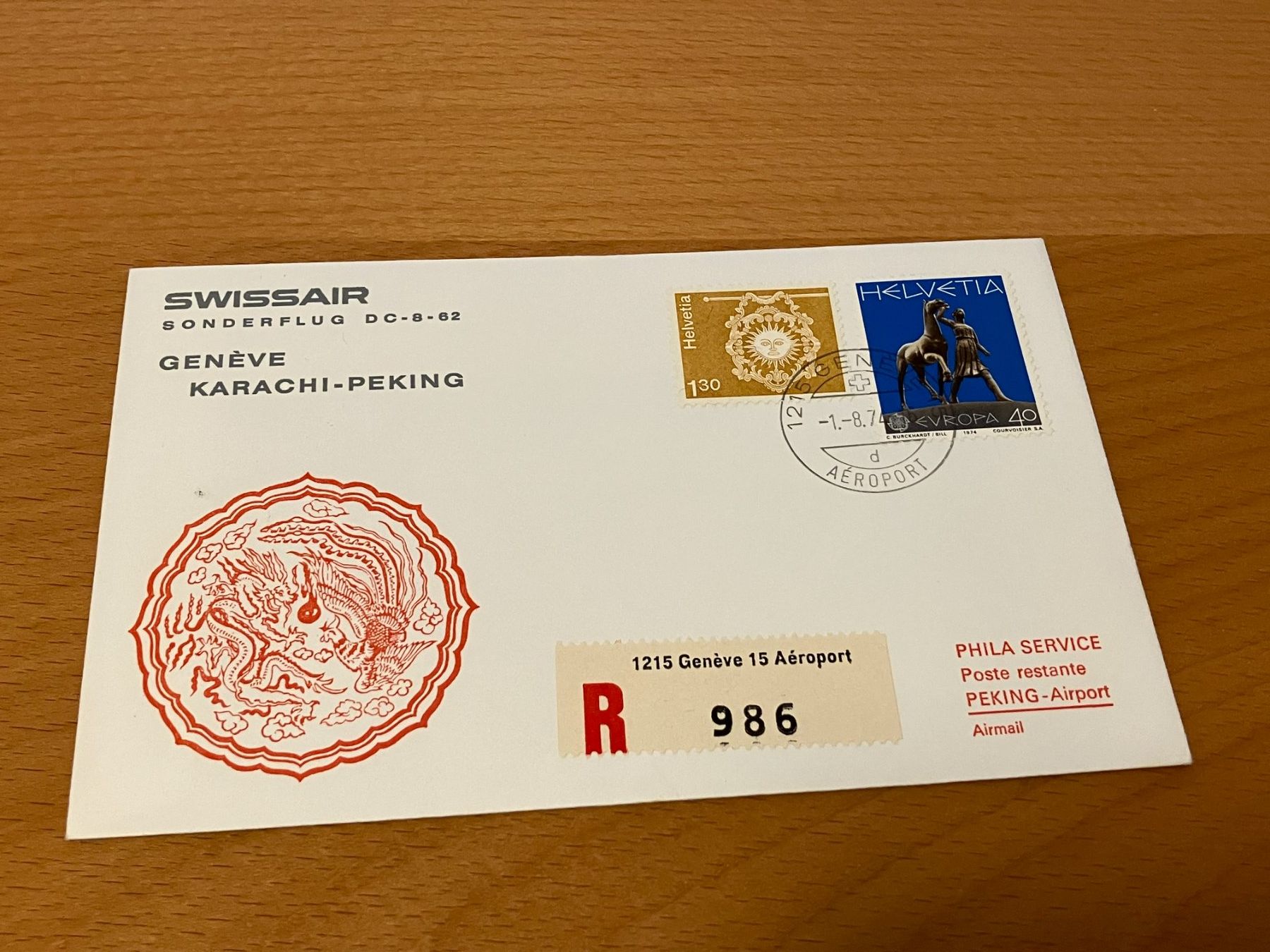 Alle Briefmarken: Swissair Einschreiben – Gebraucht aus Koblenz von mar_c2pj