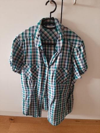 Damenbluse Yessica kariert kurzarm  Gr. 46