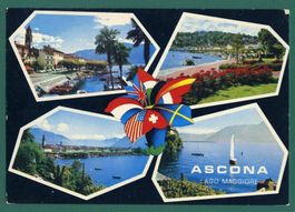 Ascona - Lago Maggiore, Mehrbilderkarte, 1980, gelaufen
