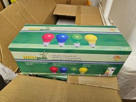 GardenLine Steffen FL-Lampen 10erSet 7W E27 farb GartenParty