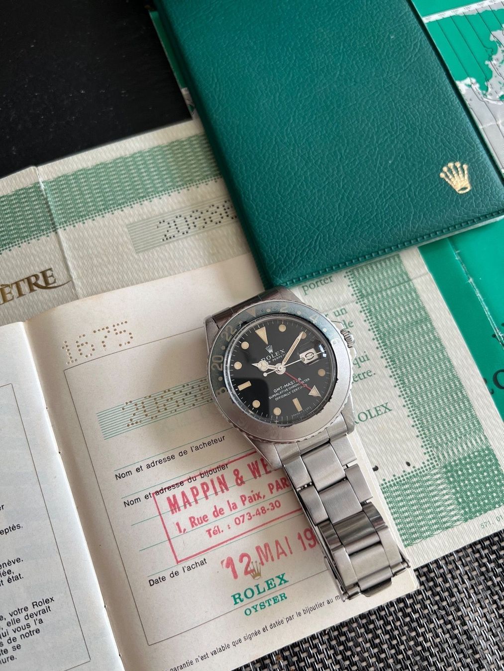 Rolex Orologi: Rolex Pepsi 1675 GMT Full Set - Long E Mark I Tropical – Usato da Bassersdorf venduto da spoont 2