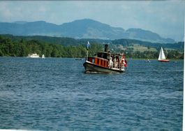 Foto Dampfschiff Greif Greifensee, Ligerz Bielersee 45x30 cm