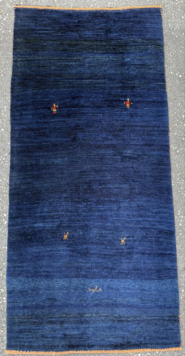 Gabbeh Teppiche: Wunderschöner Orientteppich Gabbeh 157x75.cm – Gebraucht aus Sempach von Star7