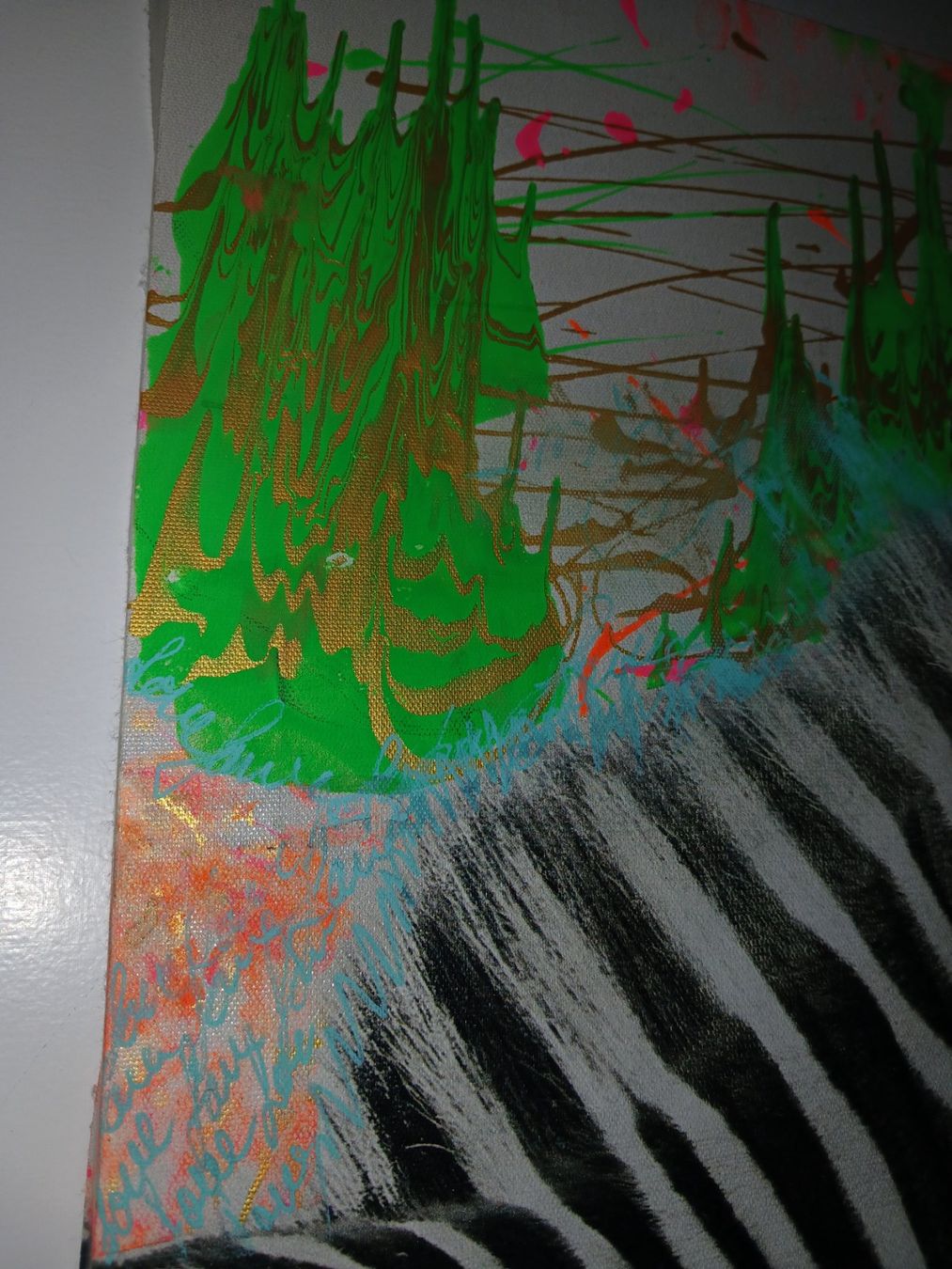 Dipinti: Zebra Gemälde Acryl Unikat – Nuovo (secondo la descrizione) da Zürich venduto da moniigaga 4