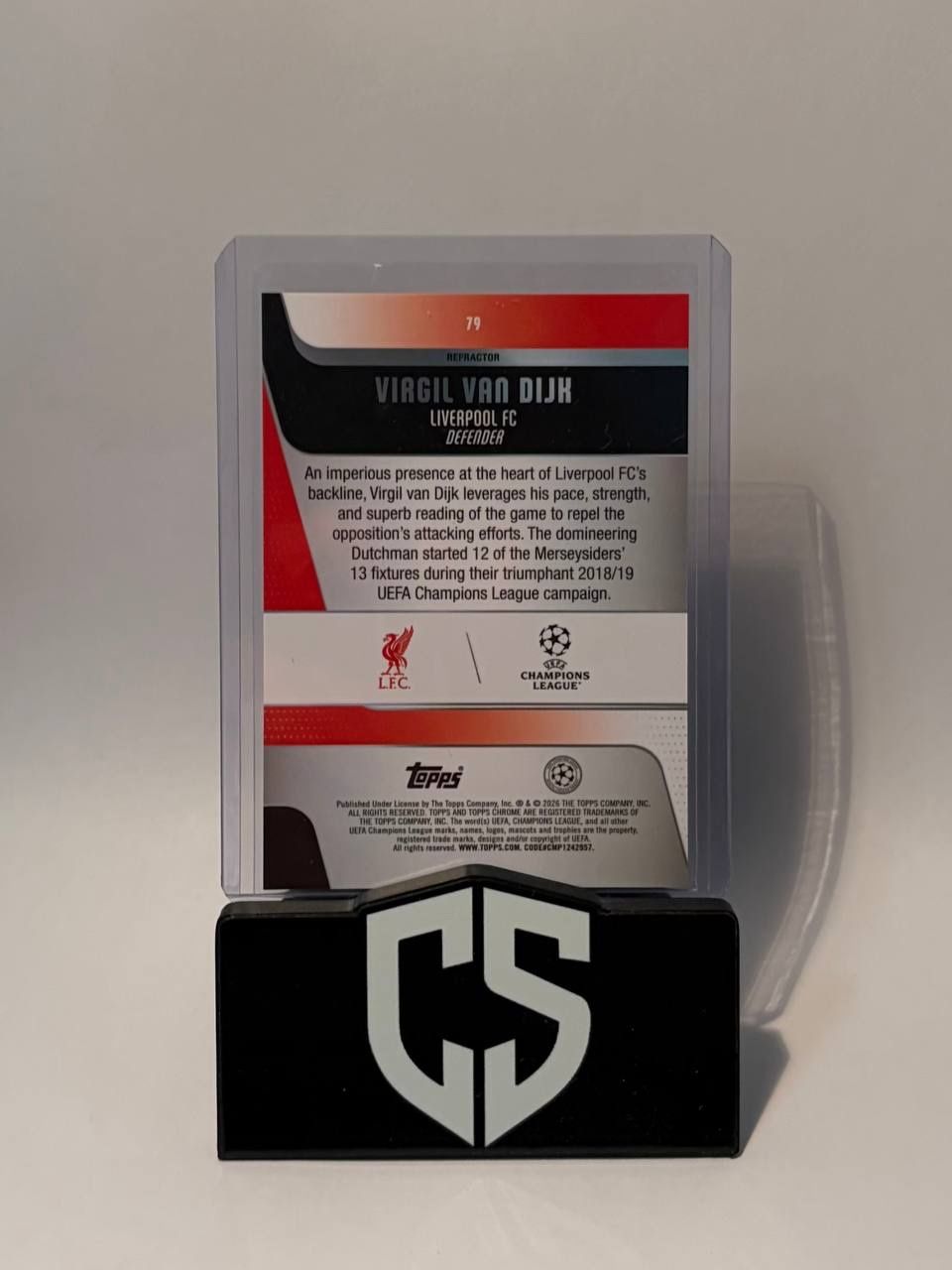 Topps Sammelbilder & Trading cards: 2025-26 Topps Chrome UEFA VIRGIL VAN DIJK Refractor – Gebraucht aus Oftringen von collectsupply 1