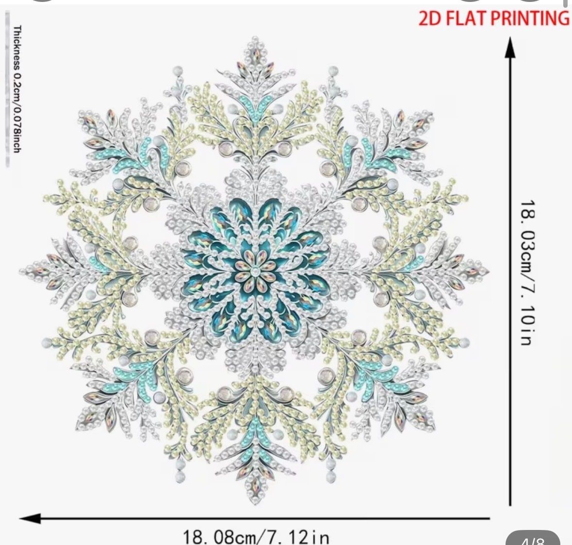 Kit bricolage: Schneeflocke Diam. Painting – Nuovo (secondo la descrizione) da Amriswil venduto da SCHLOSSGEISTLI