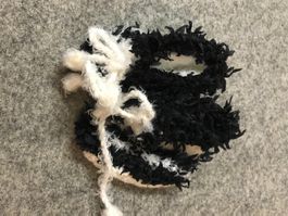 Süsse Baby Schuhe schwarz/weiss