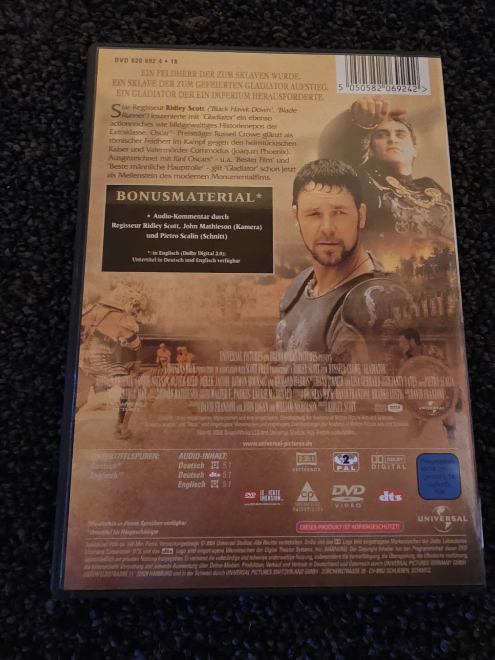 Alle DVDs: DVD Gladiator (15568) – Gebraucht aus Ruswil von M71 1
