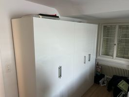 IKEA Kleiderschrank weiss – 225 × 200 × 60 cm