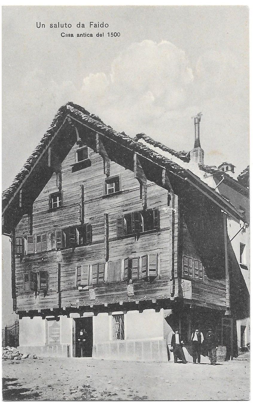 Cartoline postali: Faido casa antica del 1500 – Usato da Olten venduto da clotaldi