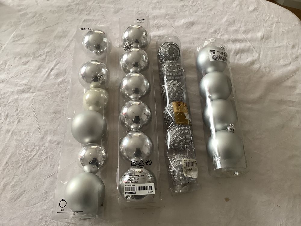 Christbaumkugeln Silber Kaufen auf Ricardo