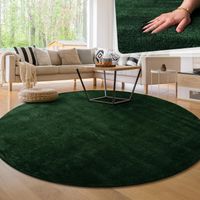 SONDERPREIS!  Teppich Super Soft Dunkelgrün / NEU