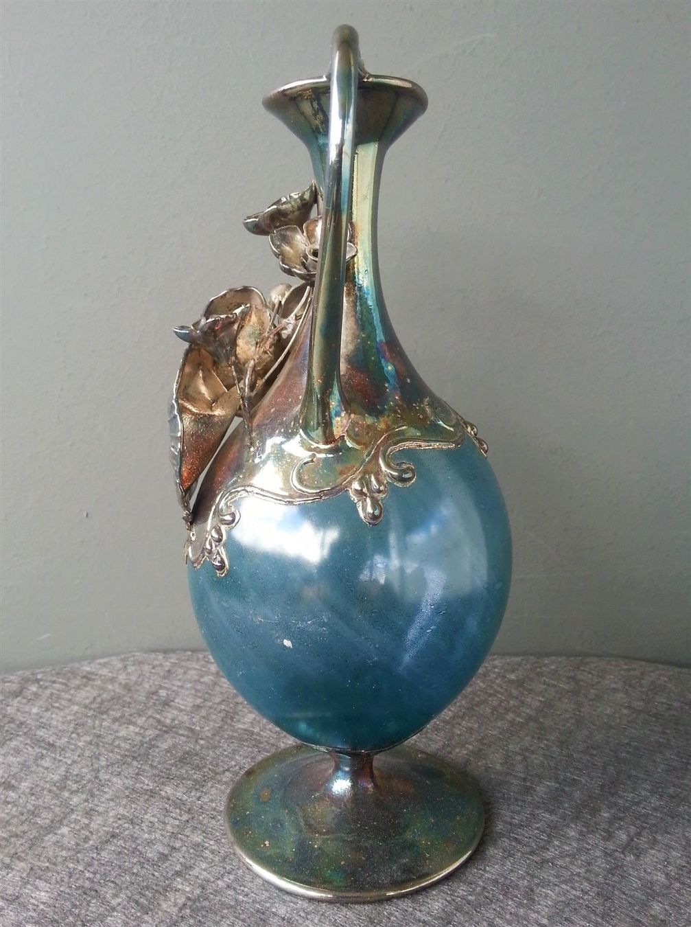 Karaffen: GlasKaraffe mit Silbermontur, 19 cm hoch, um 1985 – Gebraucht aus Oberriet SG von ganesh435 3