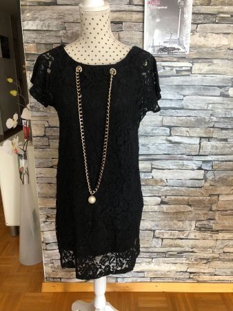 Kleid schwarz Spitze Gr. S/M