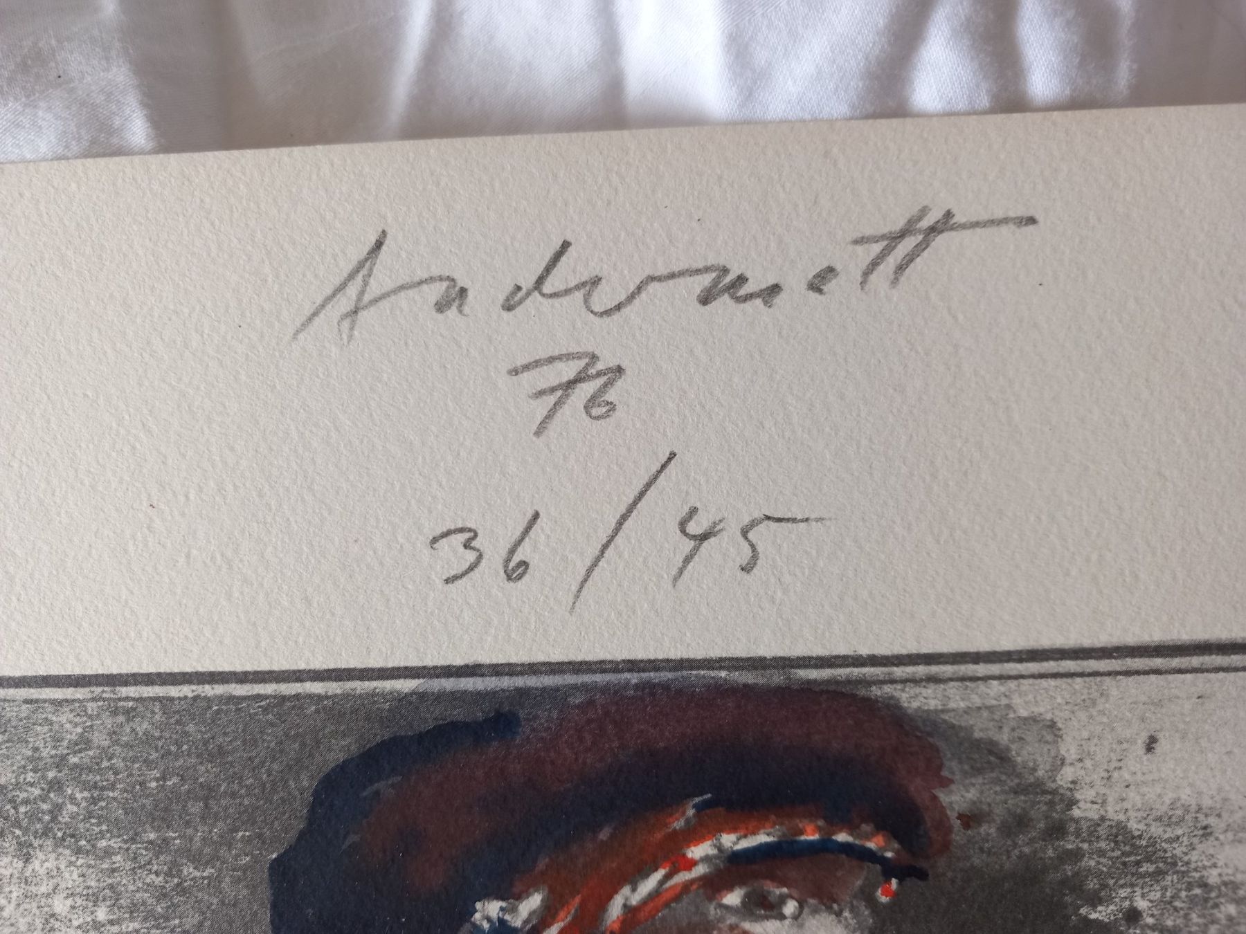 Grafica & Litografie: Bild Lithografie von Andermatt 1976 – Usato da Uitikon Waldegg venduto da pkuster 1