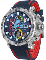 Herrenuhr Digital Analog Chronograph wasserdicht Militär LED