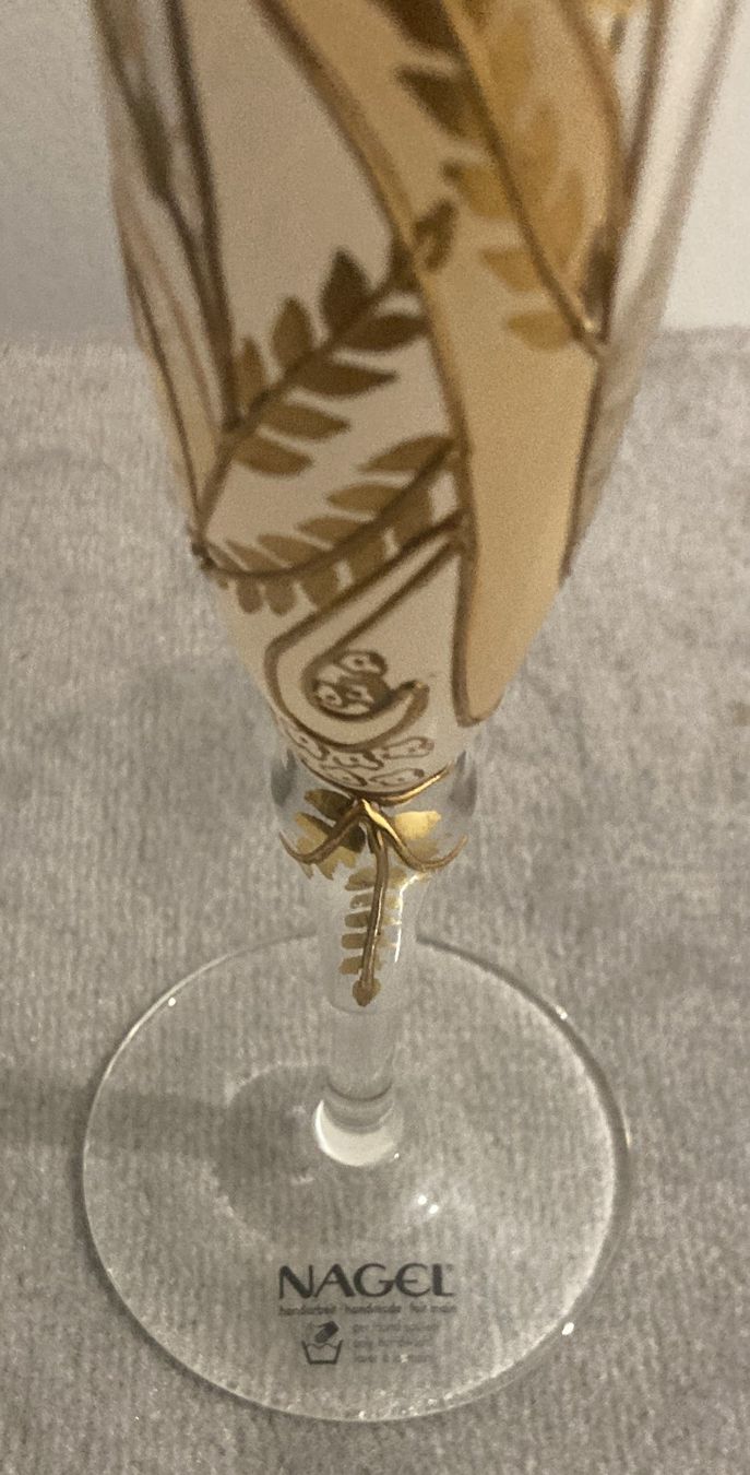 Bicchieri: 1 Sekt- oder Champagnerglas d. Marke Paul Nagel – Usato da Riehen venduto da Albi2010 1