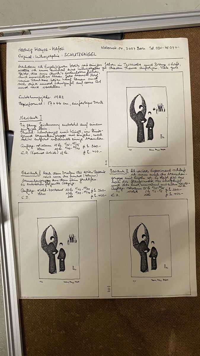 Arts picturaux & lithographies: Lithographie Hedwig Hayoz-Häfeli – D'occasion à Rafz par egli8194 1