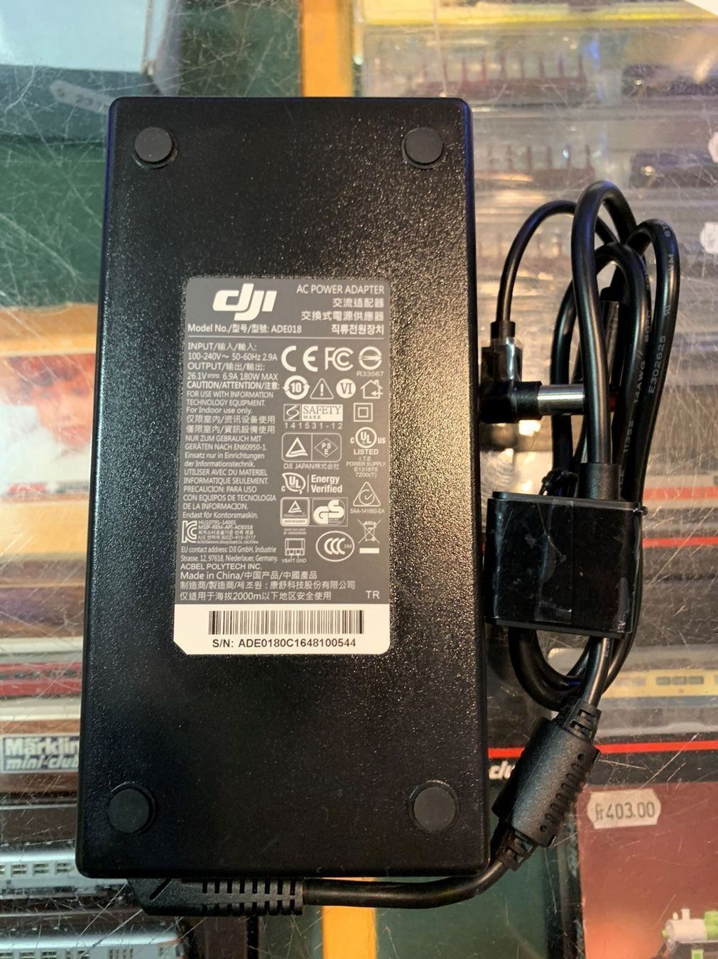 DJI Caricabatterie: DJI inspire 1 180W charger – Nuovo e nell'imballaggio originale da Chiasso venduto da Carrara-Modellismo 2