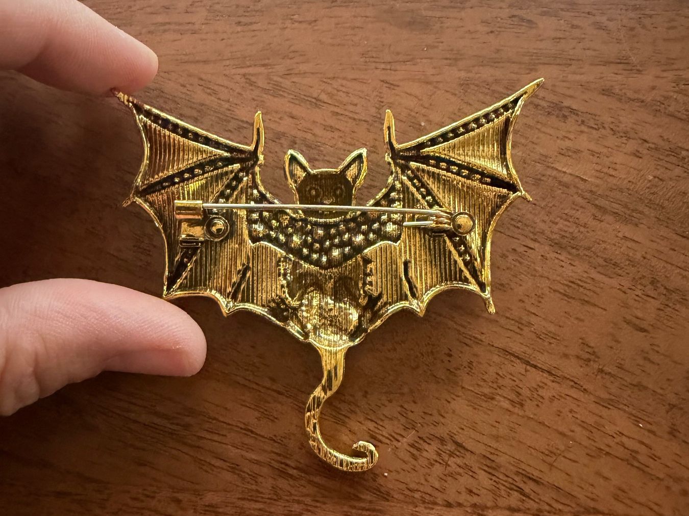 Spille & Fermagli: Fledermaus Brosche mit Strass, neu – Nuovo (secondo la descrizione) da Gams venduto da Mariawicca 7
