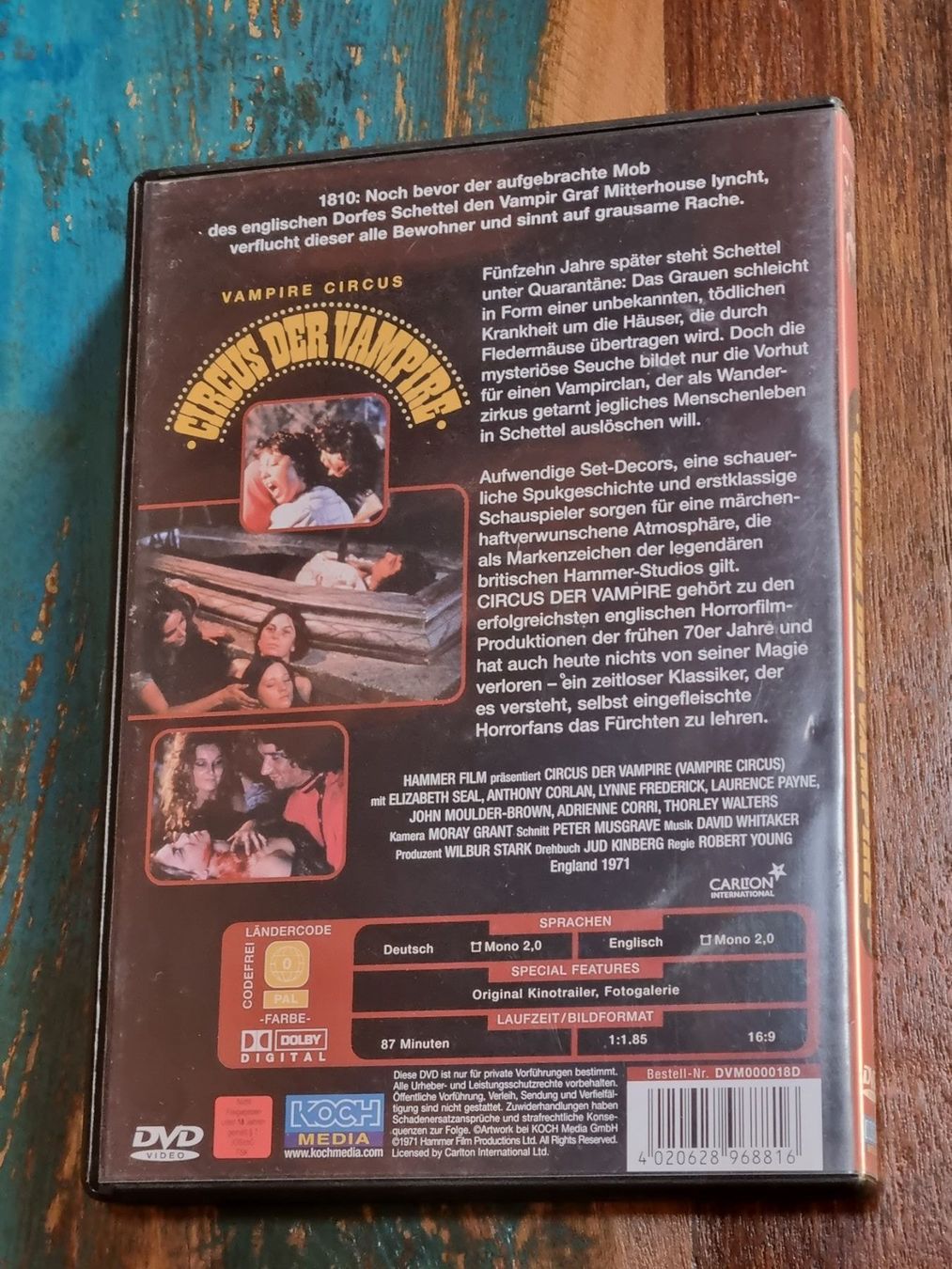 Tous les DVDs: Circus der Vampire, DVD Horror – D'occasion à Winterthur par Belzarek 1