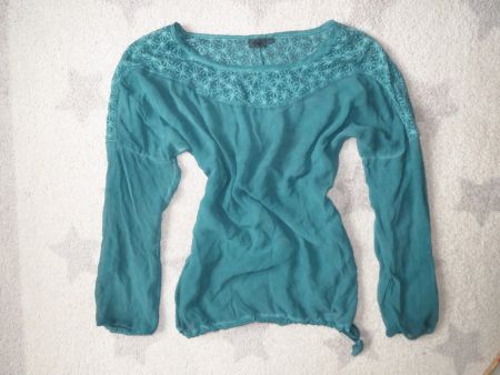 spezielle NILE Damen Bluse Gr XS/ 100% SEIDE