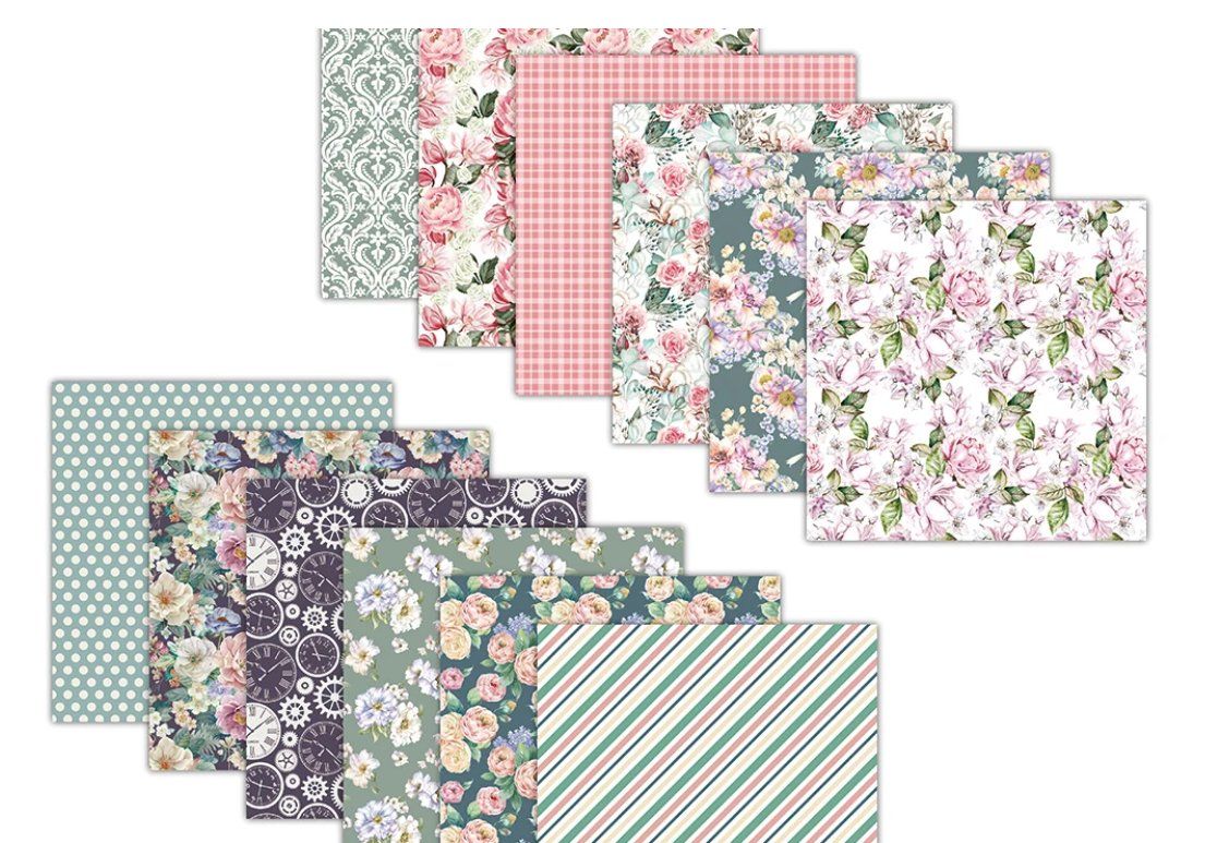 Carta: 12 Blatt Design-Papier, Bastelpapier "Spring time"  NEU – Nuovo e nell'imballaggio originale da Effretikon venduto da wenuss 3