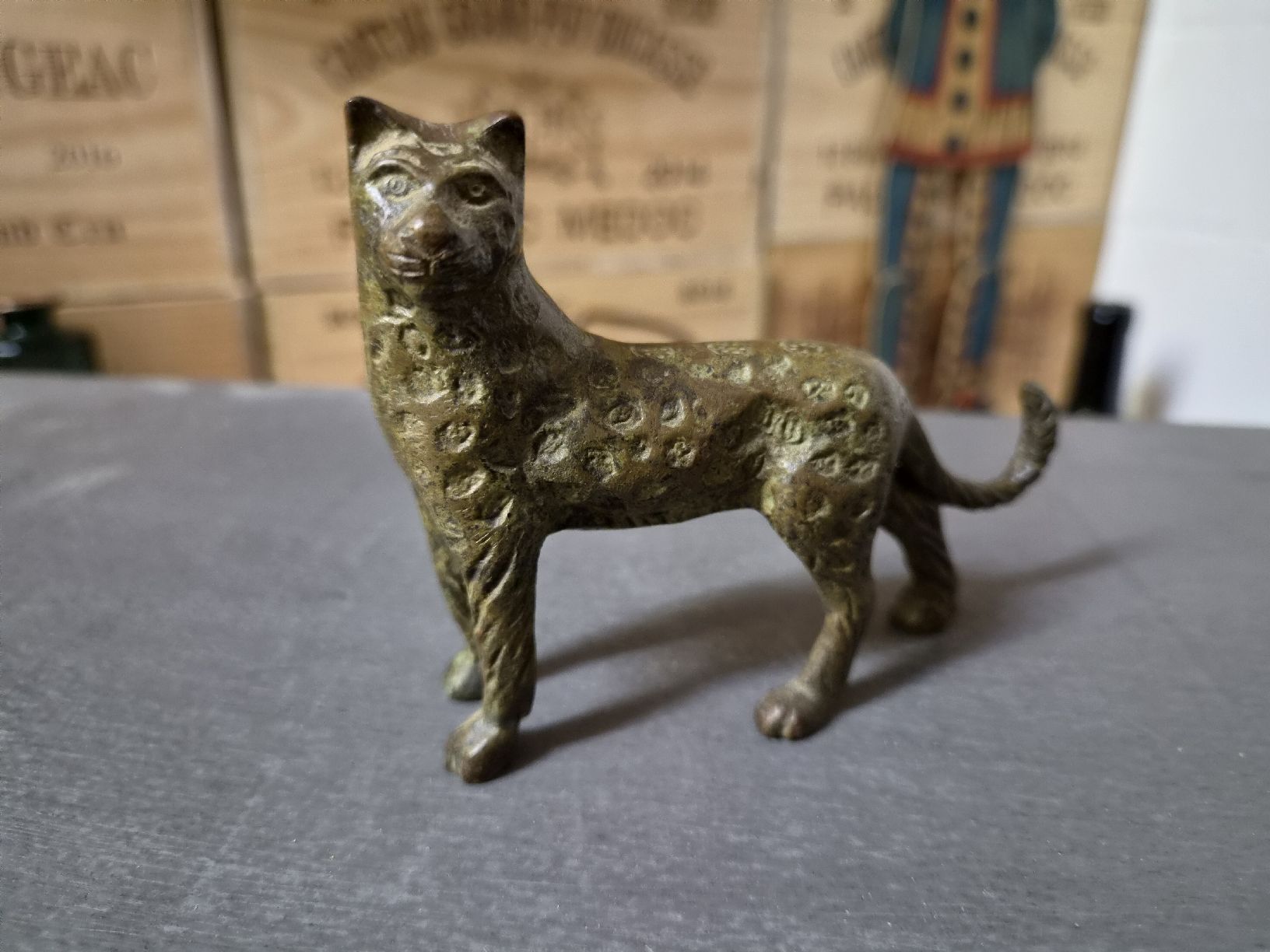 Statuette: Leoparden Figur aus Messing – Usato da Wetzikon ZH venduto da Tothart 5