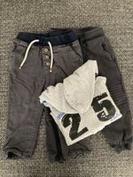 Lot 2 pantalons 1 hoodie t. 92
