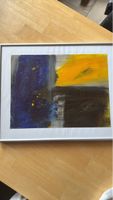 Abstraktes Gemälde, Original, Unikat, Gelb-Blau, Kunst