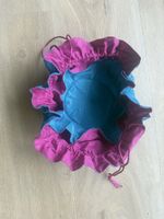 Coole Schmucktasche / Beutel Blau/Pink, Neuwertig!