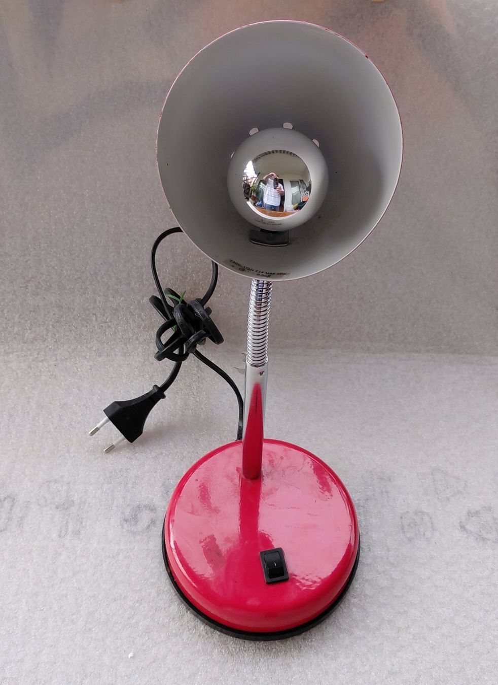 Lampade: Vintage rote Lampe -F55 – Usato da Morges venduto da vimajes12 1