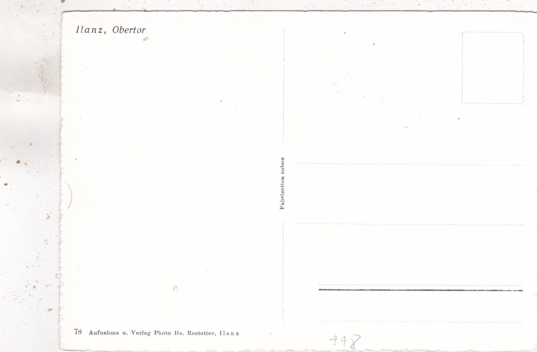 Cartes postales: Ilanz Obertor – D'occasion à Herisau par Lisegrat2008 1