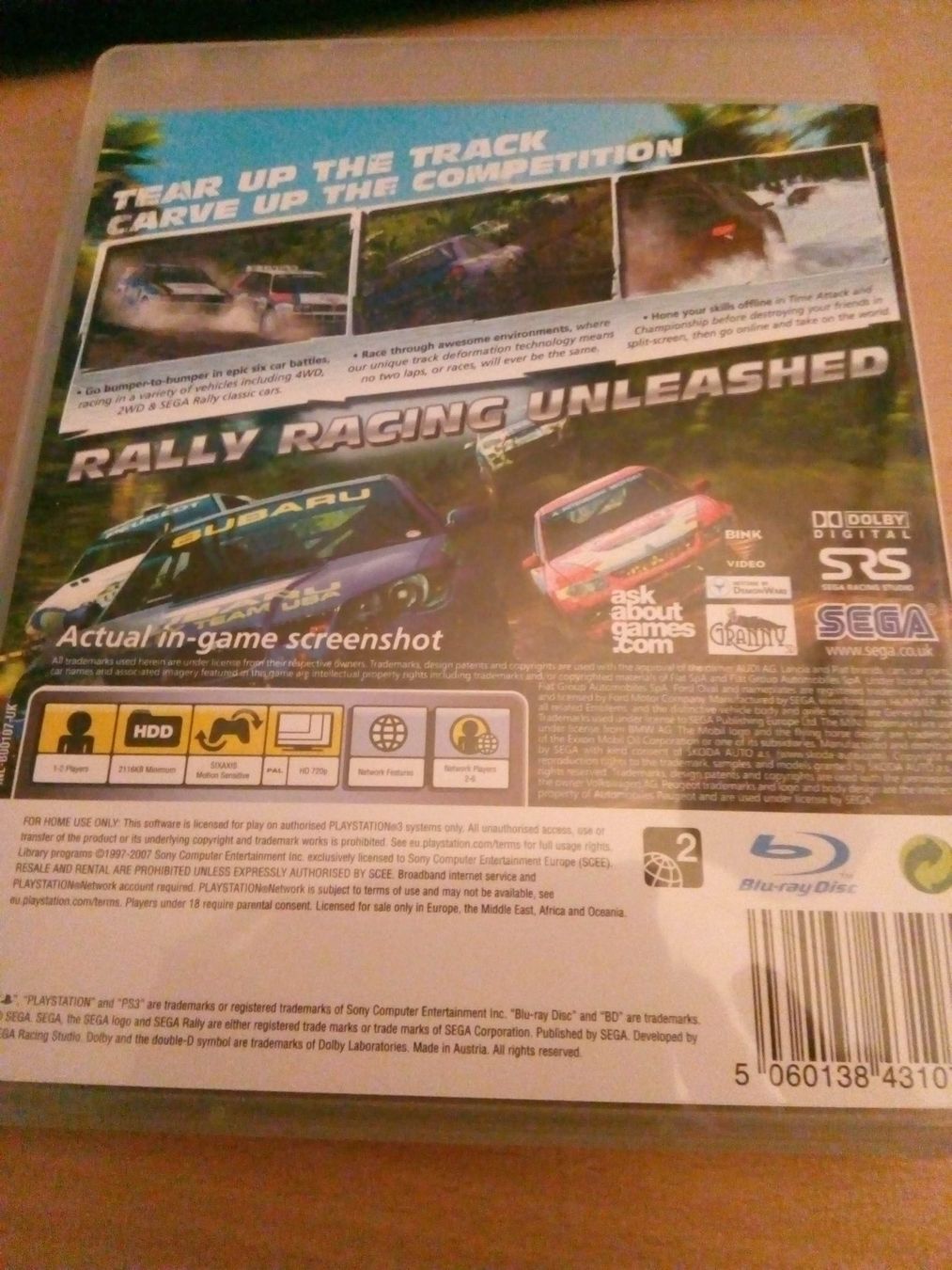Sony Jeux: Sega Rally PS3 – D'occasion à Pfungen par Himbogame 1