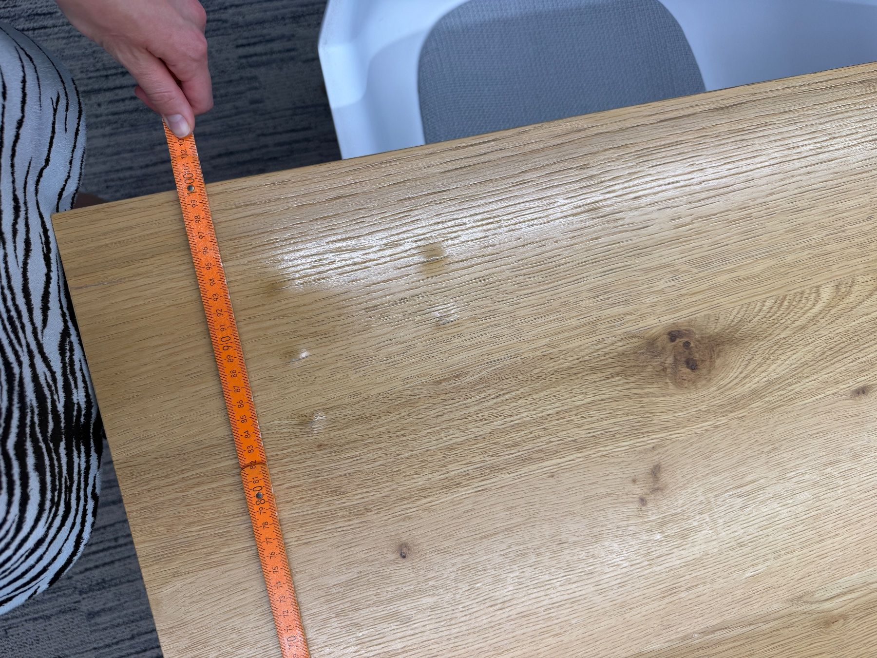 Conforama Tische: Esstisch Holz Eiche Tischplatte schwarz Gestell – Neu (gemäss Beschreibung) aus Hettlingen von blu_tb6z 5