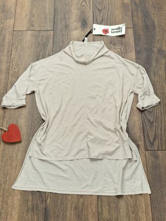 100% cotton Wendy Trendy Shirt beige Oversize - neu!