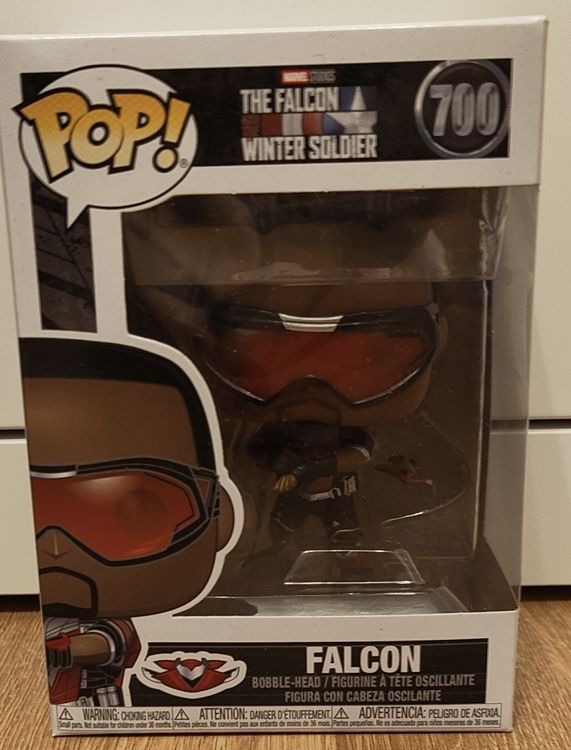 Funko Pop! Marvel Falcon (The Falcon & Winter Soldier) - Figurine Vinyle 9,5 Cm, Boîte Vitrine, Produit Officiel, Idée Cadeau