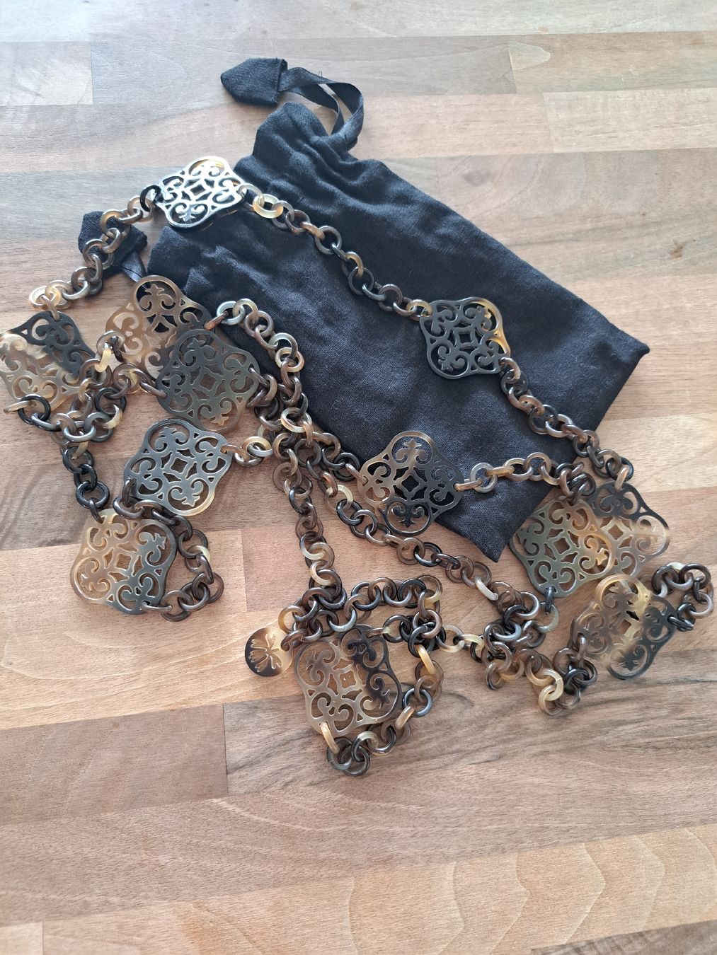 Catenine: Statement Kette Horn Optik, Neu! – Nuovo e nell'imballaggio originale da Lachen SZ venduto da Ruki01